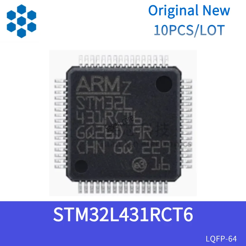

Original New 10pcs/lot STM32L431RCT6 LQFP-64 ARM Cortex-M4 32-bit microcontroller MCU