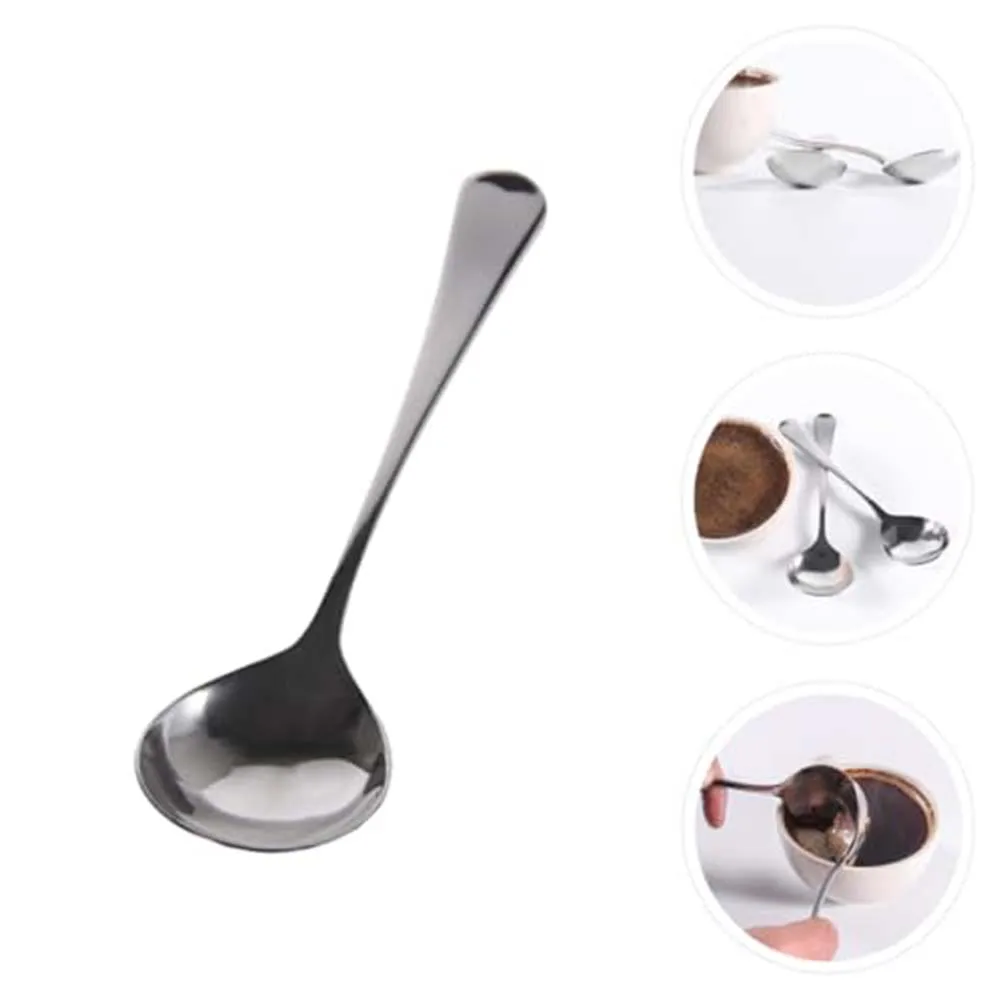 304 Stainless Steel Coffee Spoon Long Handle Coffee Tasting Spoon For Cupping Laboratories Home Baristas Tea