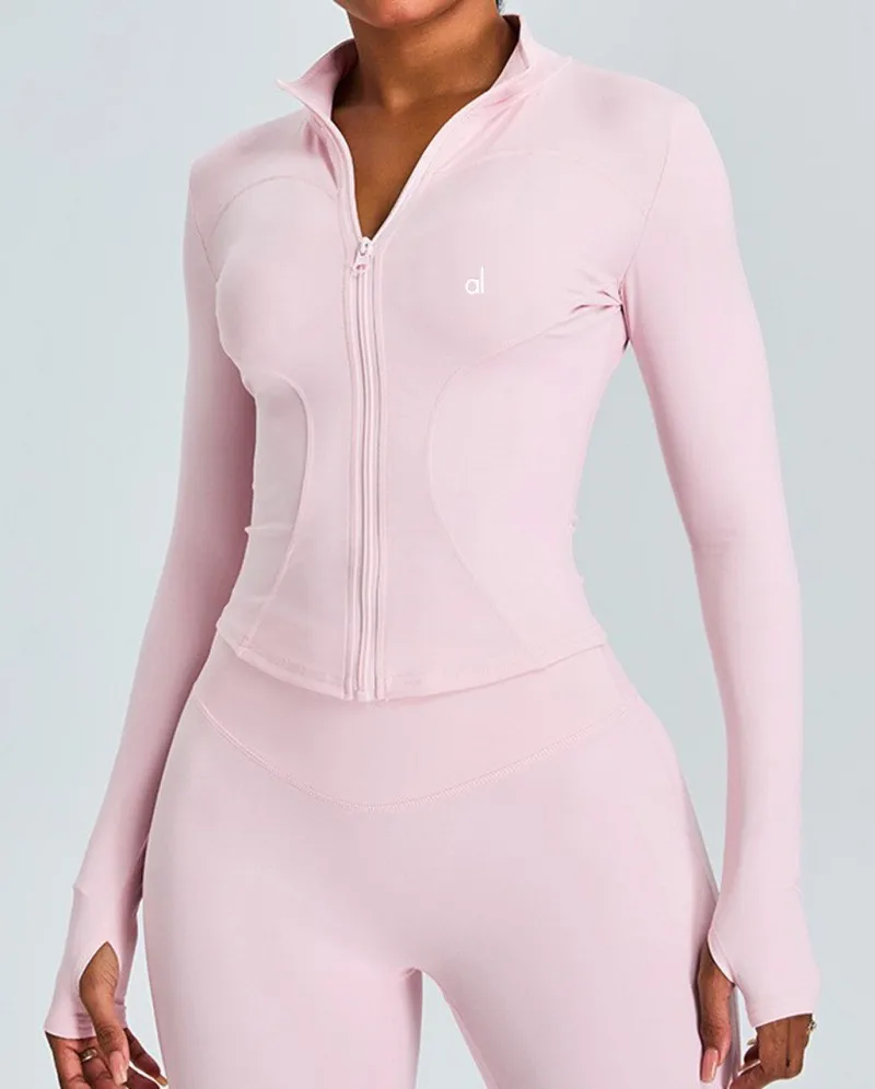 

high quality AL Sexy O Navel Quick Fitness Workout Tops Women's ALOS New Women Yogas T-shirts Solid Sports Top Running Shirts