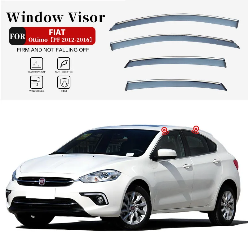 

For Ottimo Window visor Weather Shield Side Window Deflector Car windshield weather shield Car accessories