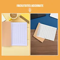 4Pcs Business Accounting Ledger Notebook Grid-Paper Register Book for Warehouse Stock Control Office Supplies Tracking Small 2