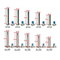 Écrous d'appellation de scooter, pièces de patins à roulettes, vis, 2,2, 6mm, 8mm