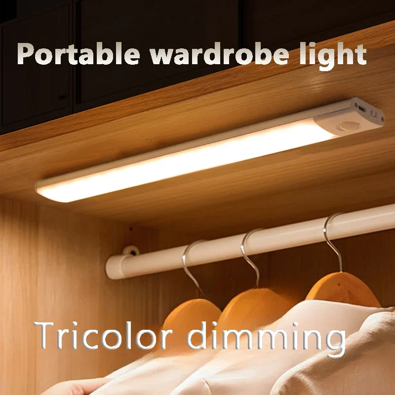 Ultra Thin Intelligent Human Body Sensing LED Light with Magnetic Suction Charging Self-adhesive Wardrobe and Wine Cabinet Light