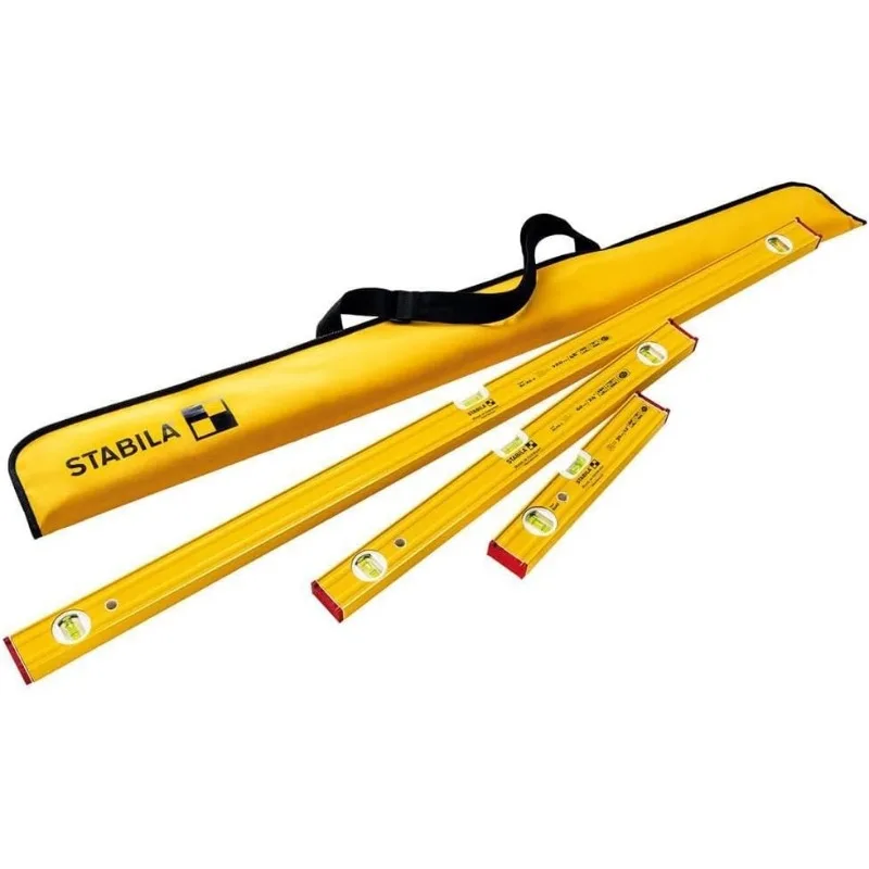 Stabila Pro Set 80 AS Spirit Levels with Carrying Case