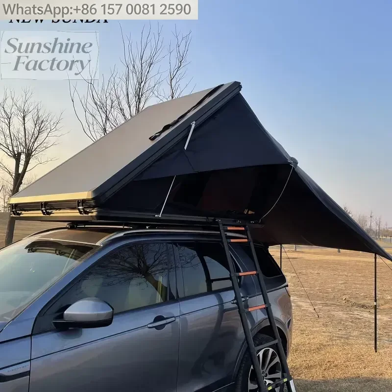 Suitable for Winter Use Warmth Aluminum Rooftop Tent With Large Layer 2-3 Person Outdoor Camping Rooftop Tent