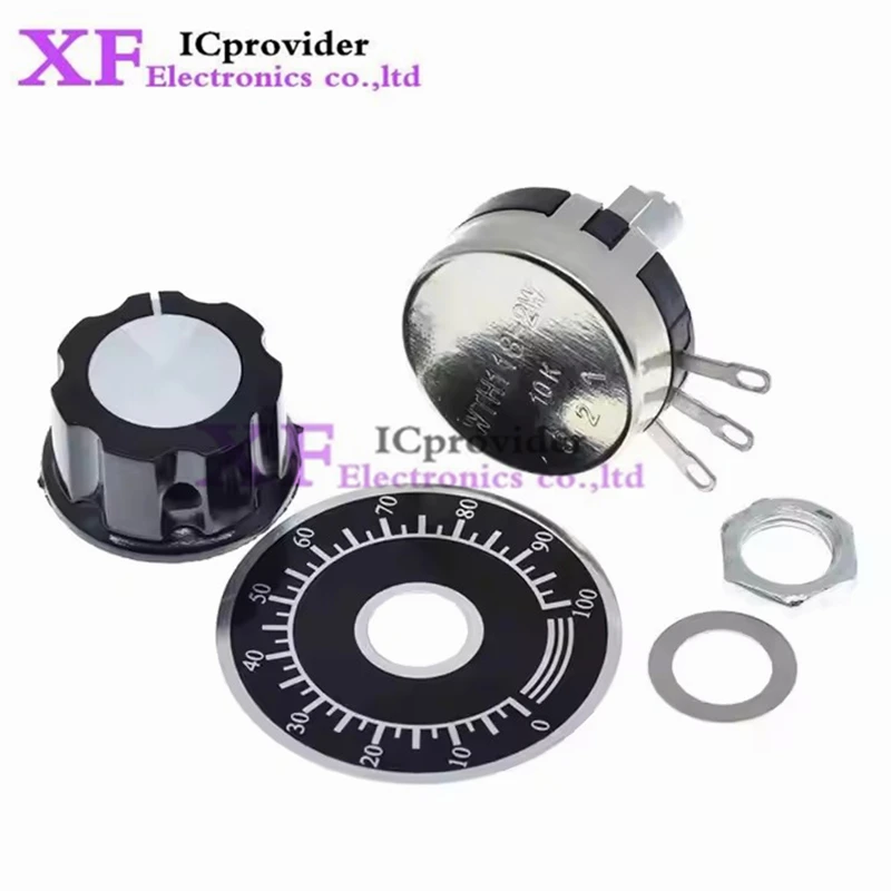 1 set WTH118 DIY Kit Parts 2W 1A Potentiometer 1K 2.2K 4.7K 10K 22K 47K 100K 470K 1M ohm