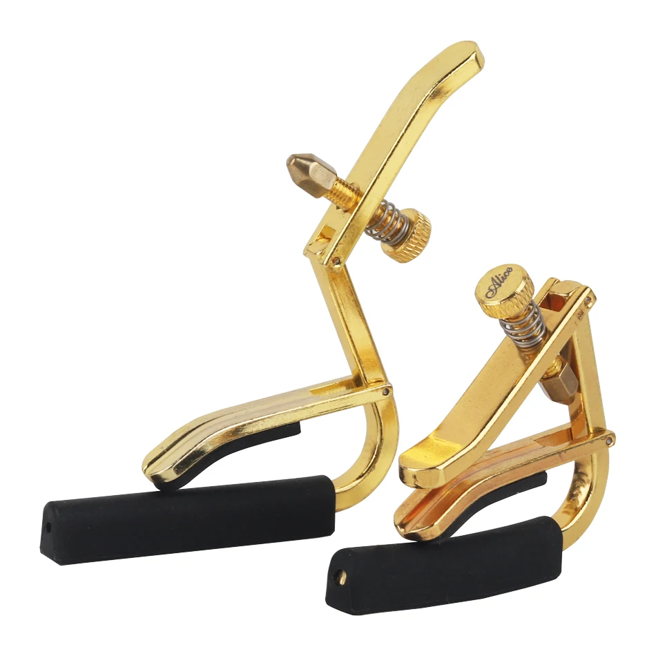 Alice A007V Golden Guitar Capo Zinc Alloy  Adjustable for Acoustic Electric Guitar Classical Guitar String Instrument Clamp Fret