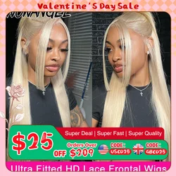 613 Blonde 13x6 HD Lace Front Wigs Straight 13x4 HD Lace Frontal Human Hair Wigs PrePlucked Skinlike HD Lace Free Part Wigs 250%