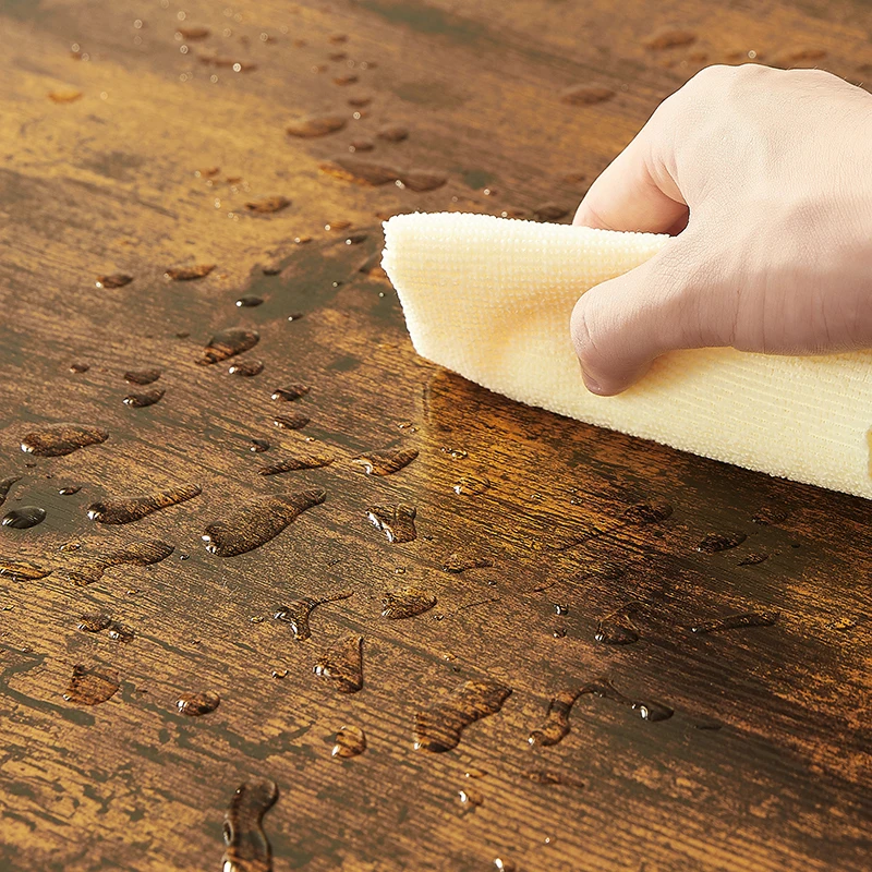 Ronde Barkruk Set Met Plank, Gestoffeerde Kruk Met Rugleuning, Rustiek Bruin