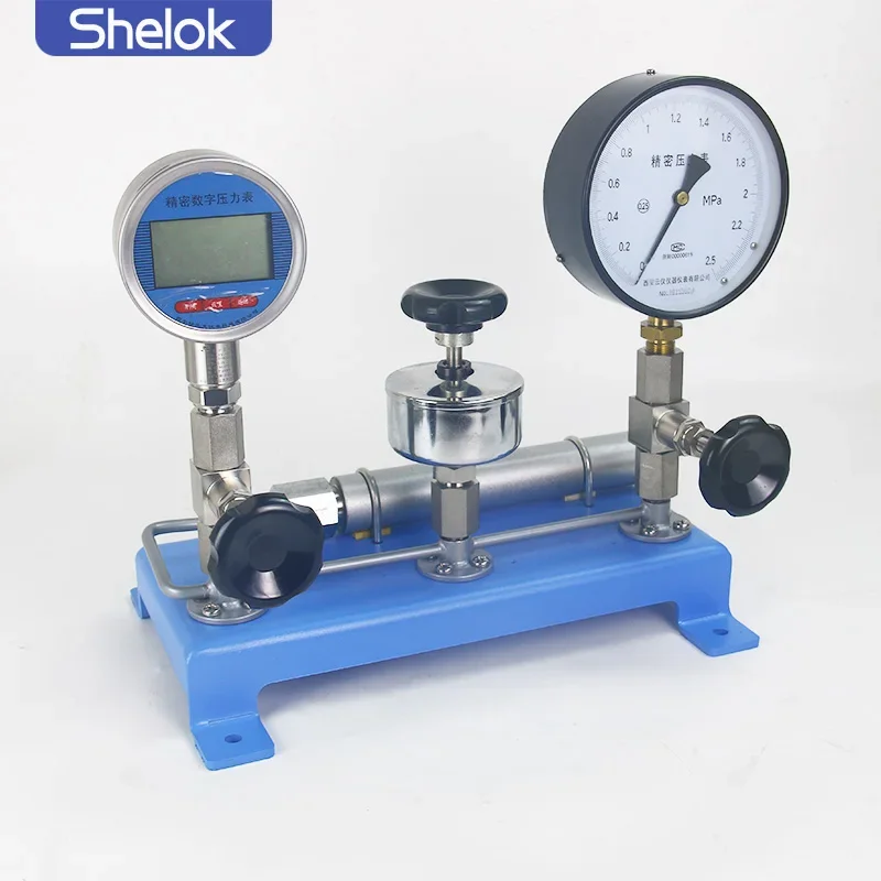 New Product Force Hydraulic Pressure Gauge Calibration Piston High Precision Dead Weight Tester Price
