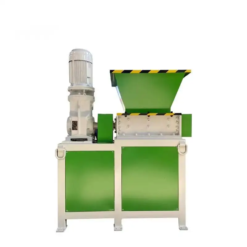 Novo eixo duplo sucata de metal alumínio para reciclagem de papel de madeira de aço inoxidável-fio de cobre e triturador de plástico