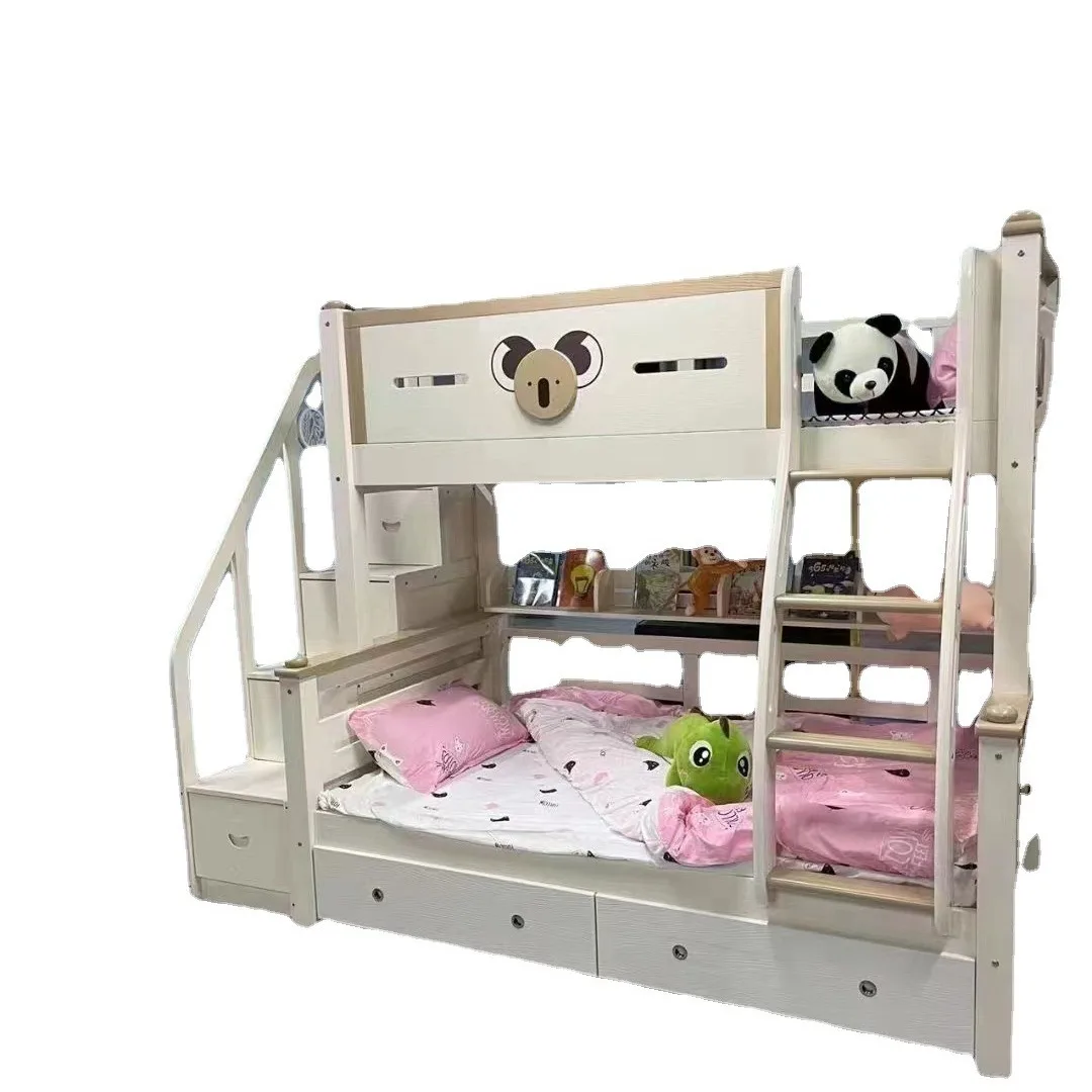 All solid wood upper and lower beds Bunk beds Upper and lower bunk children\'s beds Household