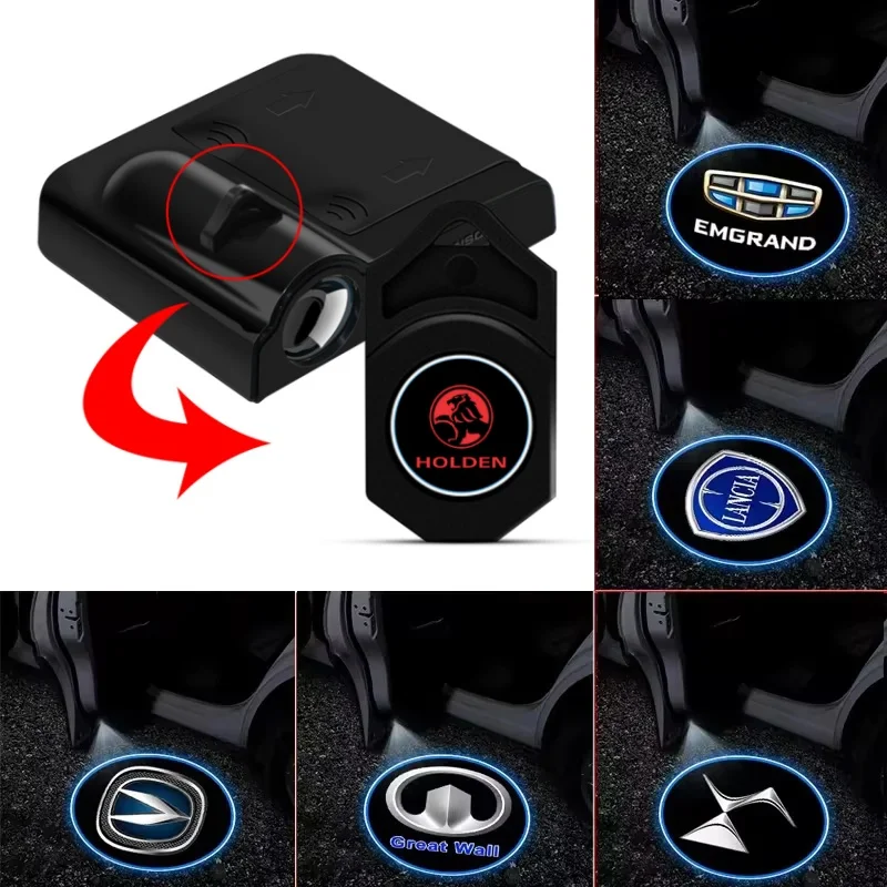 

LED Car Door Welcome Light Car Logo Projector Lights For Audi Sline Volkswagen BYD Acura Chrysler DS holden lancia Geely Opel