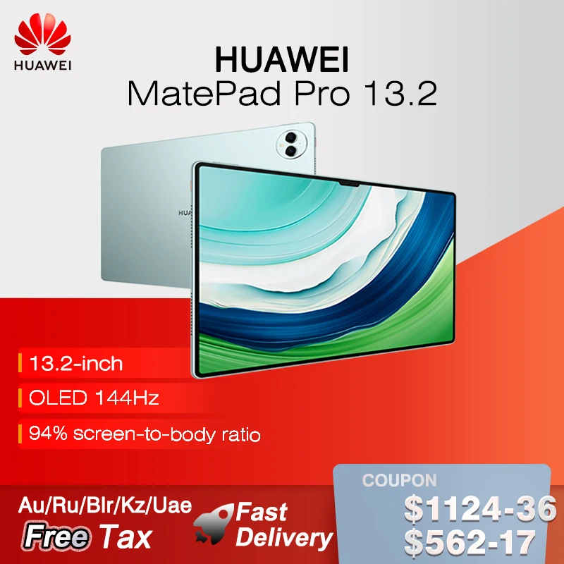 2023 HUAWEI MatePad Pro 13.2-inch Wifi/LTE OLED 2.8K 144HZ 94% screen-to-body ratio in stock