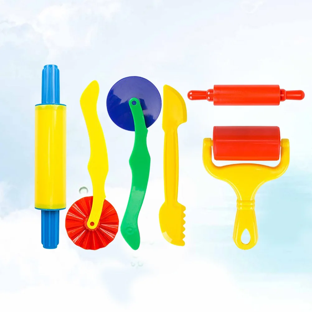 21 قطعة لتقوم بها بنفسك مجموعة أدوات البلاستيسين لون الطين قالب العجين عدة سهلة قبضة الطارد للعب الإبداعي أدوات البلاستيسين #6