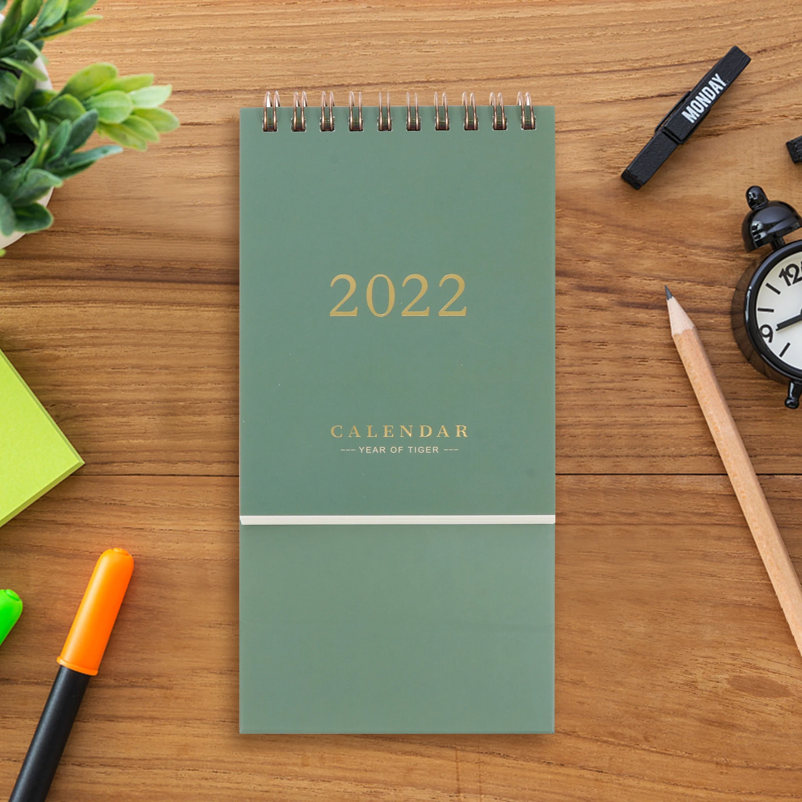 

Desk Planner Desktop Calendar Notepad Small Calendars Alarm Clock for