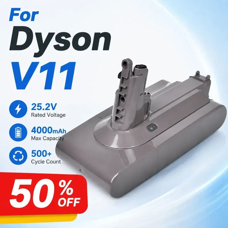 For Dyson V11 SV14 Vacuum Cleaner Replacement Lithium Battery Compatible with 21700 Screw Model