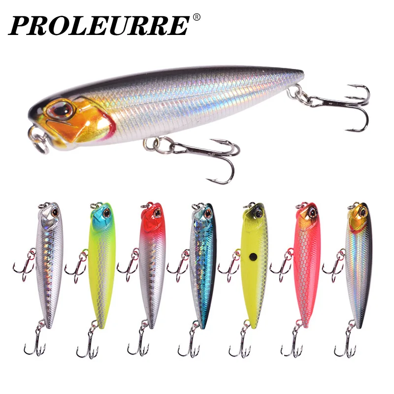 New Topwater Fishing Lures 6.5cm 5.5g Floating Long Casting Pencil Wobblers Artificial Bait StickBait for Bass Pike Crankbaits