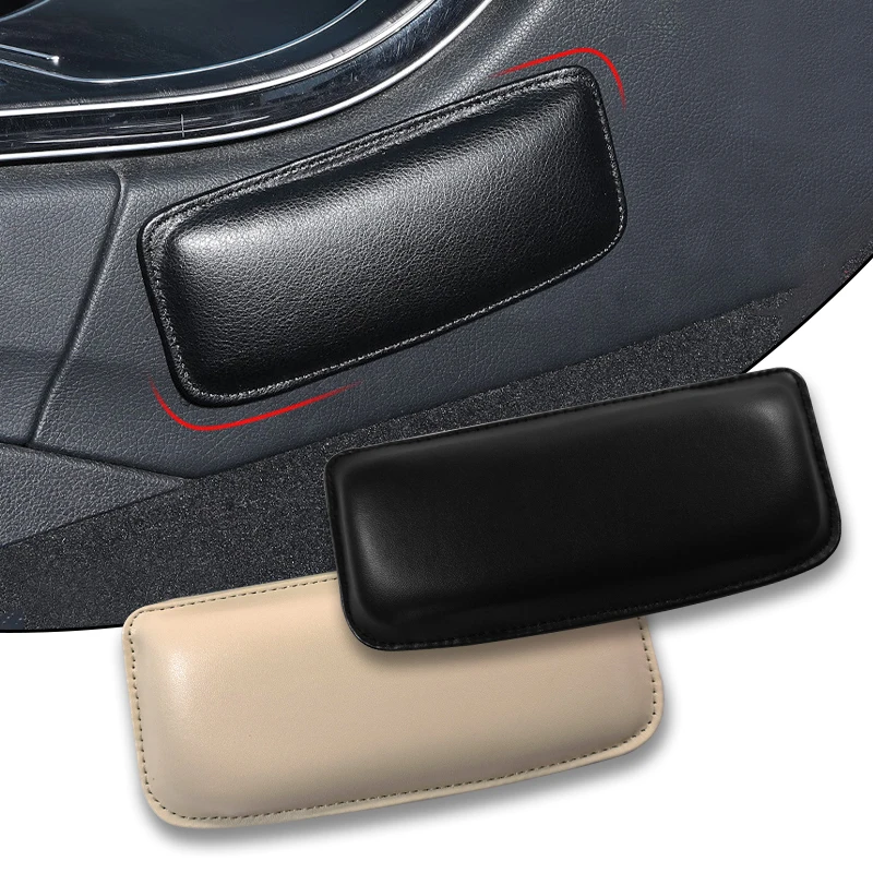 

Car Knee Pads 2PCS - Leather Leg Cushion Comfort Support Anti-Slip Elastic Pad Compatible with Sedan/SUV/Truck Most Vehicles