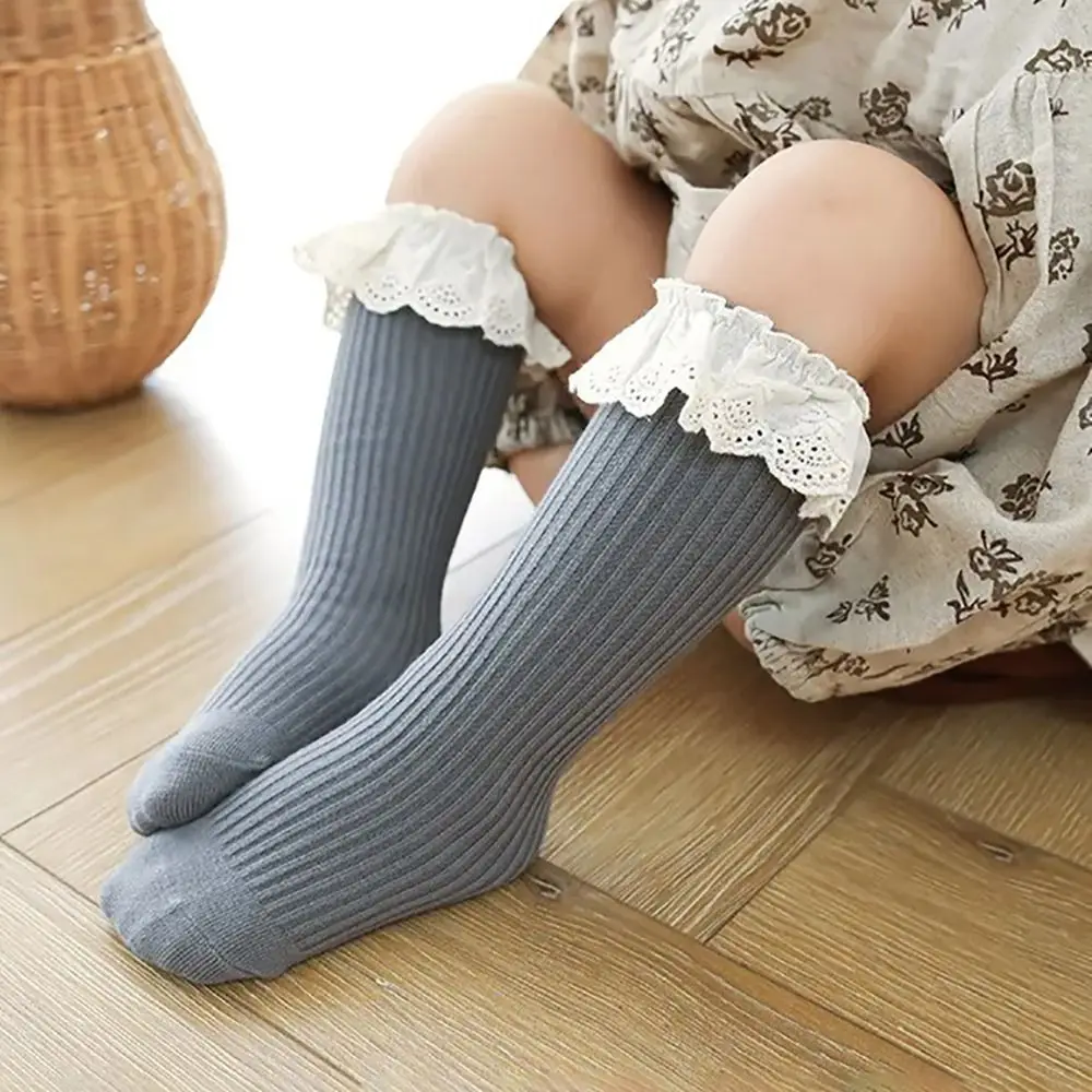 Dress Cotton Princess Stockings Lace Stuff Soft Knee High Socks Long Socks