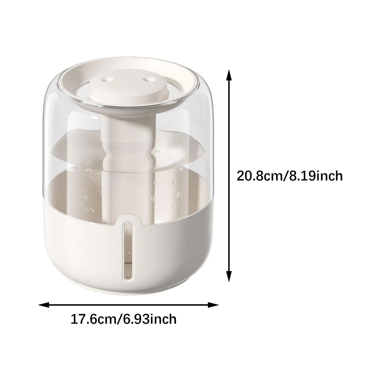 โต๊ะความชื้นหมอกละเอียดเอาต์พุตถังน้ํา 6.8 ลิตรสําหรับห้องนั่งเล่นหอพักสํานักงาน