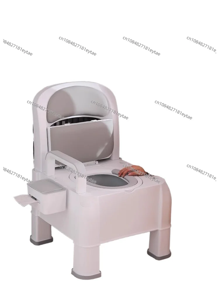 Portable Toilet Chair for Elderly - Sturdy Commode Stool for Adults & Pregnant Women
