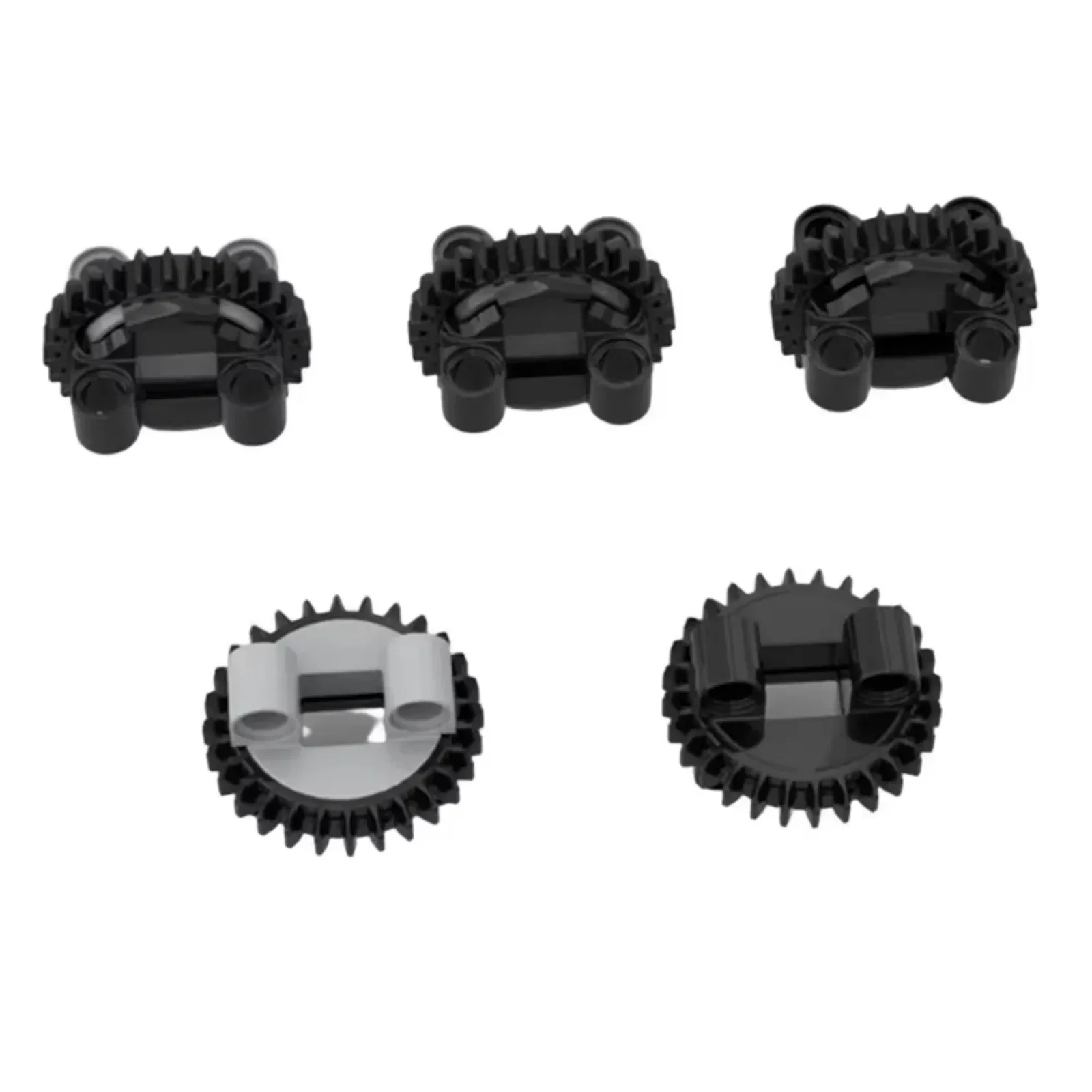 10 Uds. Tocadiscos de 28 dientes para bloques de construcción técnicos Legoeds Mini juego de engranajes de plástico ABS 99009 + 99010
