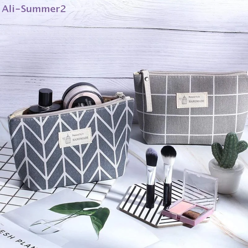 Cosmetic Bags Zipper Opening Key Card Holder Cartoon Student Pencil Case Coin Purse Ladies Hand Portable Storage Bag