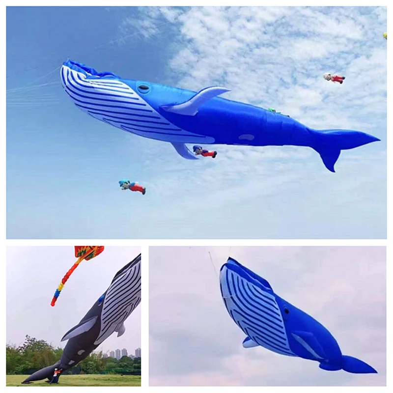 

20m whale kite pendant giant kite flying shark kite nylon fabric professional kite factory weifang kaixuan kites Eagle kite fun