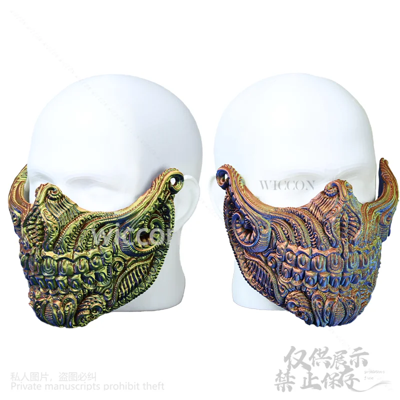 فروي أنيمي لعبة خمر Prajna الجمجمة قناع تأثيري ثلاثية الأبعاد حمض البوليلاكتيك الدعائم قناع 4 ألوان أنماط العصور القديمة دعوى كوس مخصصة