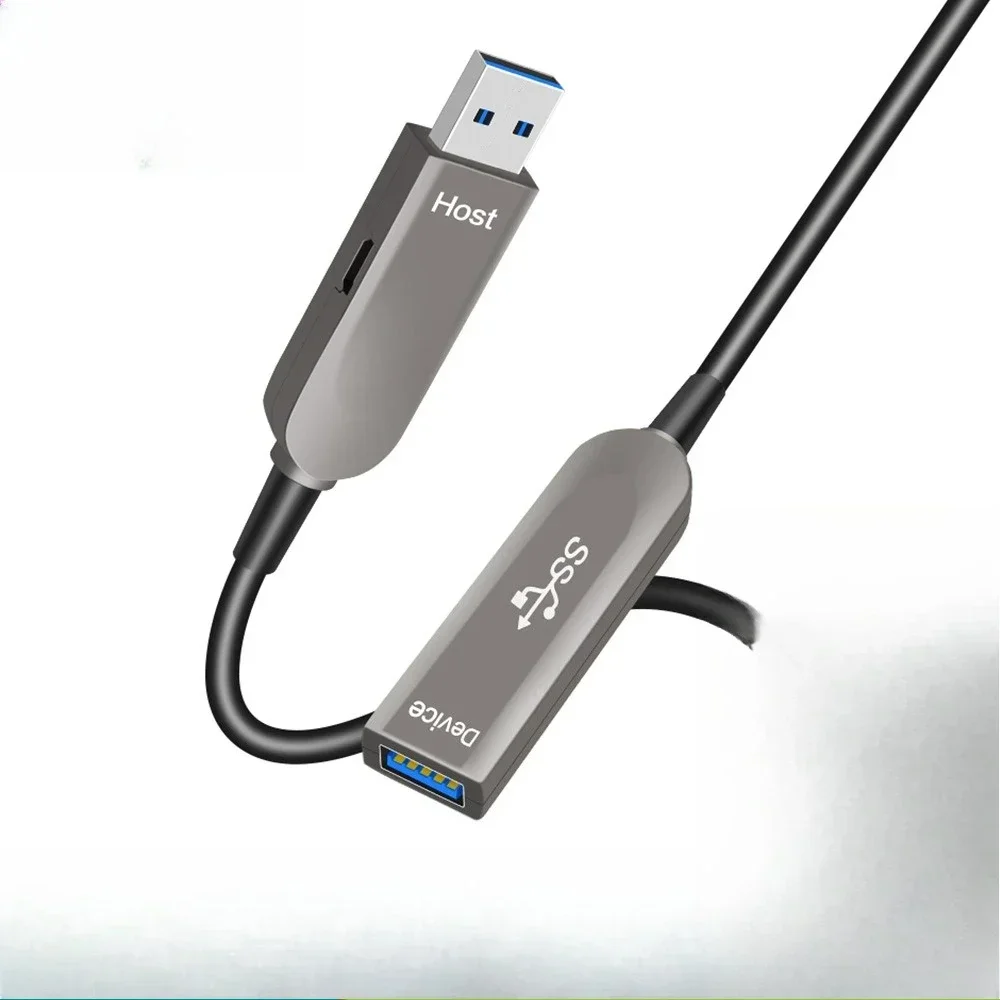 

Optical fiber usb3.0 extension cable male to female usb data cable somatosensory camera, conference camera
