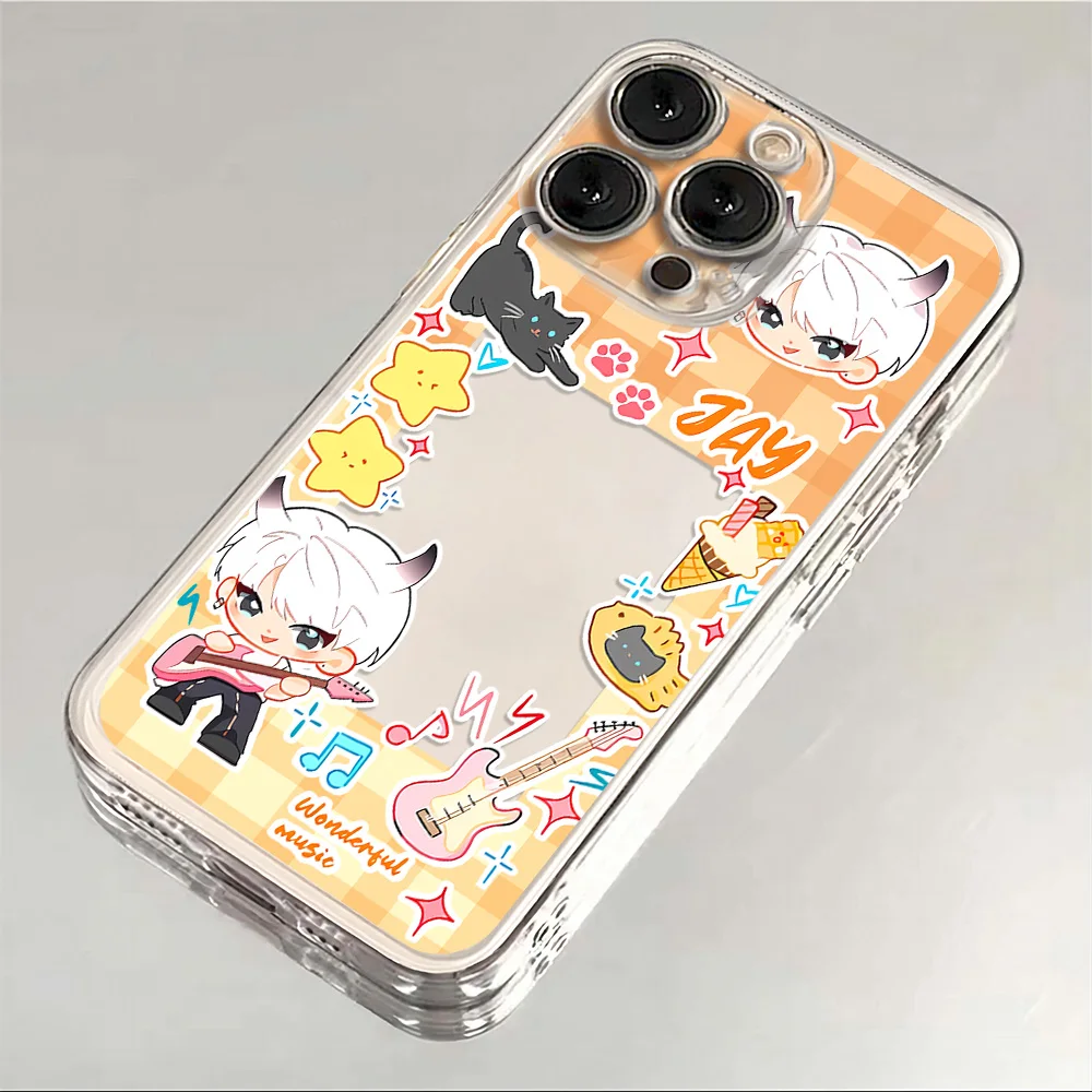 Kpop boy group ENHYPENs Phone Case For Fashion iPhone 16 15 14 13 12 11 Mini Pro Max X XR XSMax 7 8 Plus TransparentTPU Cover