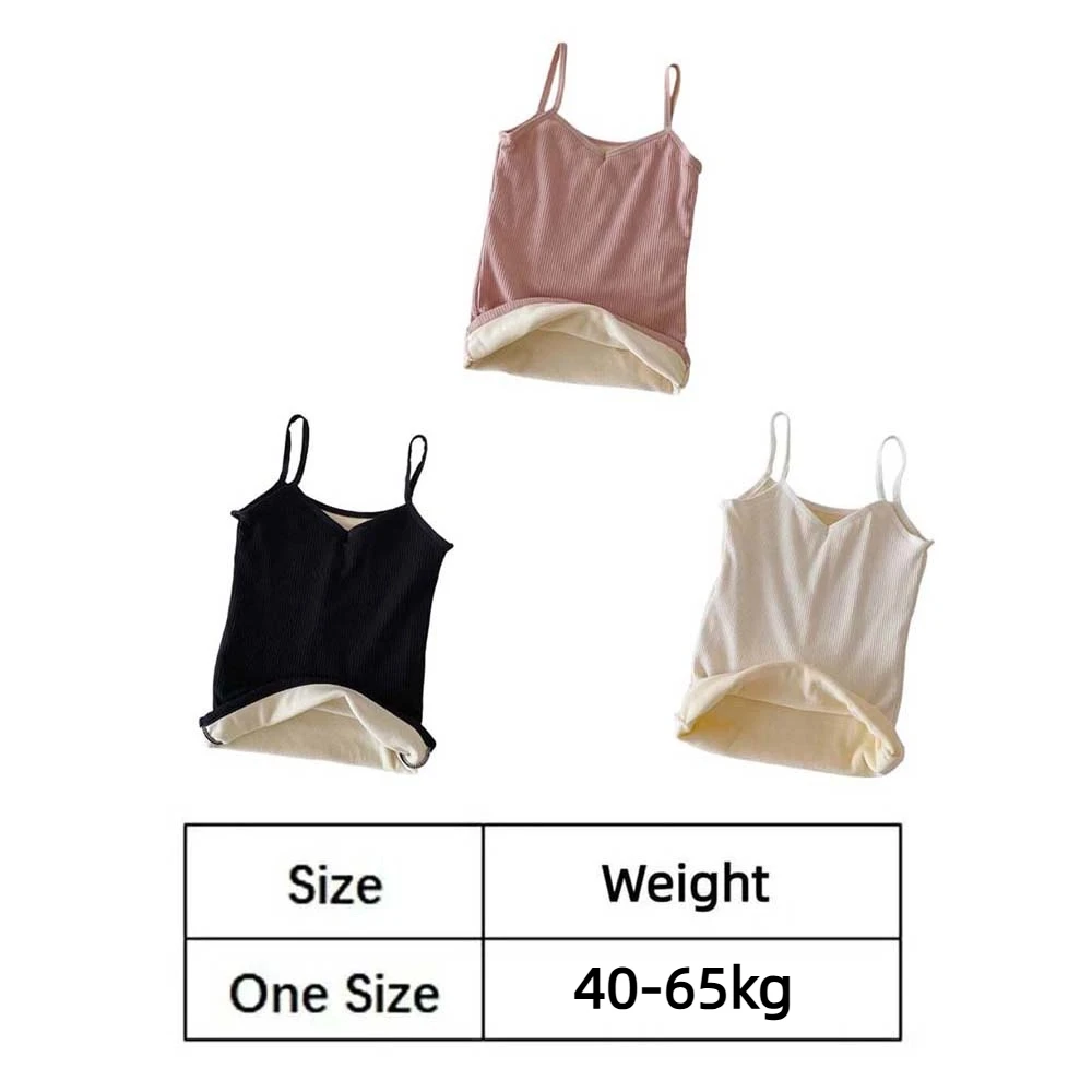 Elástico com decote em v feminino camisola térmica fino ajuste térmico quente suspender colete sem mangas engrossado colete roupa interior senhoras