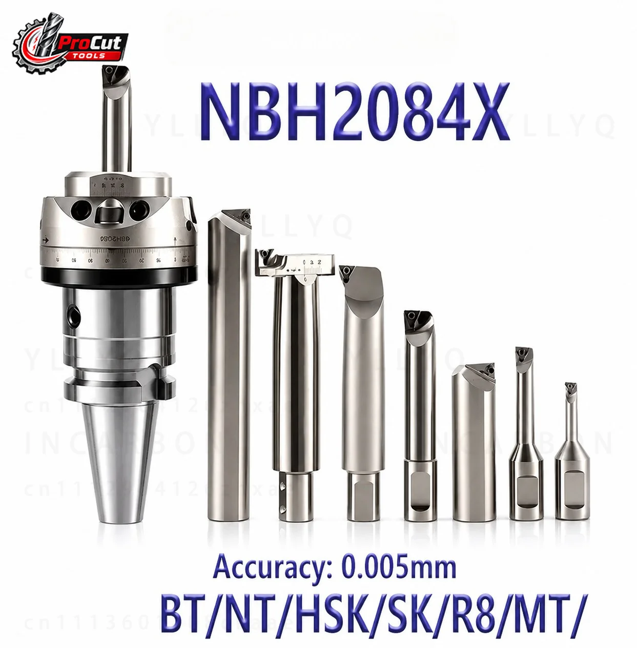 NBH2084X Fine Boring Kit fits BT30 BT40 BT50 NT30 NT40 HSK63A R8 MT LBK6, Precision Boring Tool Holder for CNC Machining