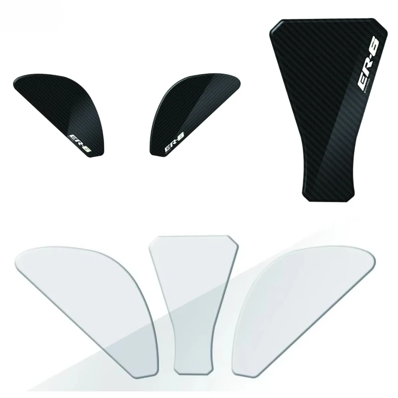 For Kawasaki ER6N ER-6N 2006-2011 Motorcycle Protector Anti slip Tank Pad Sticker Gas Knee Grip Traction Side