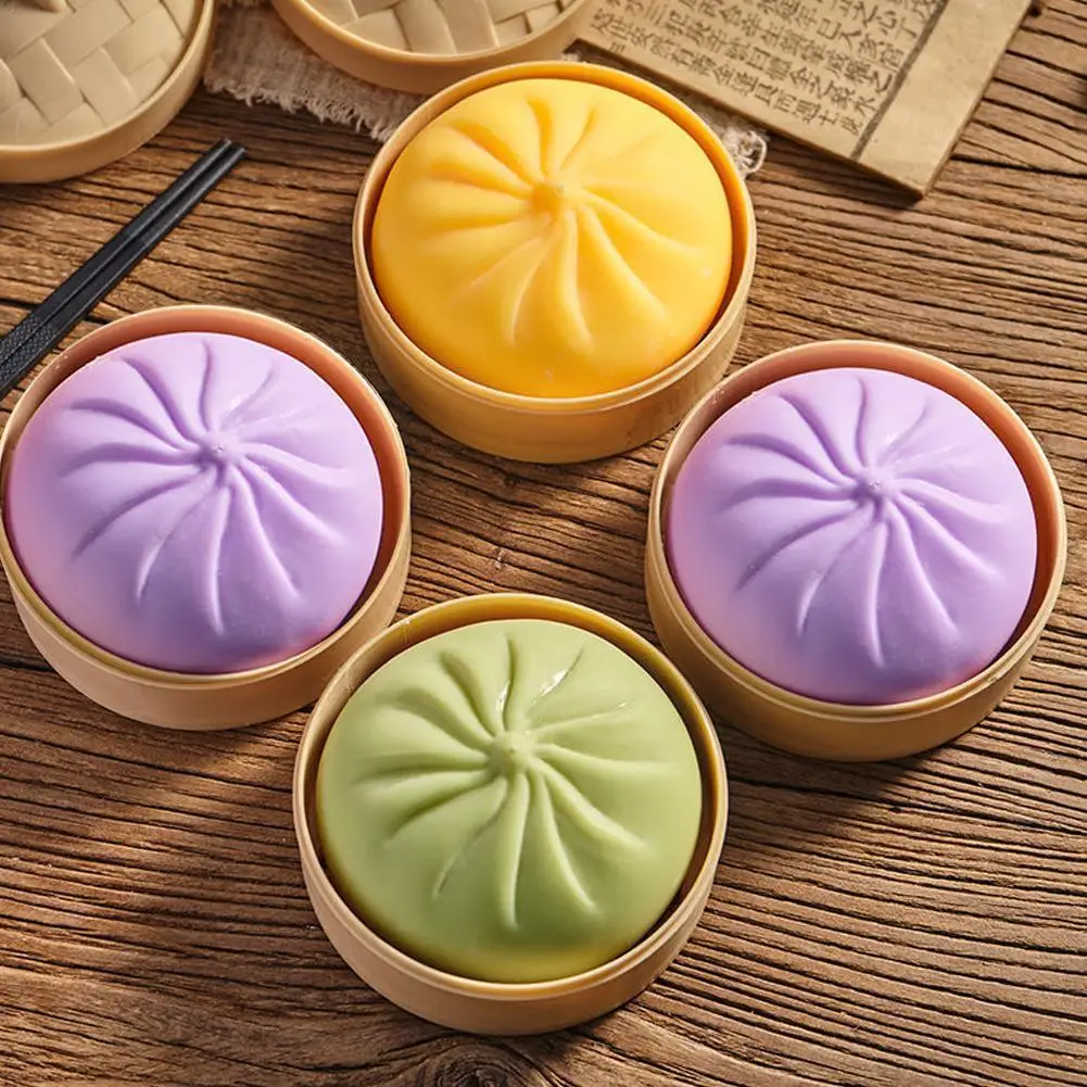 

Simulation Steamed Stuffed Bun Slow Rising Toys Dumpling Antistress Model Stress Kid Relief Gift A4V6