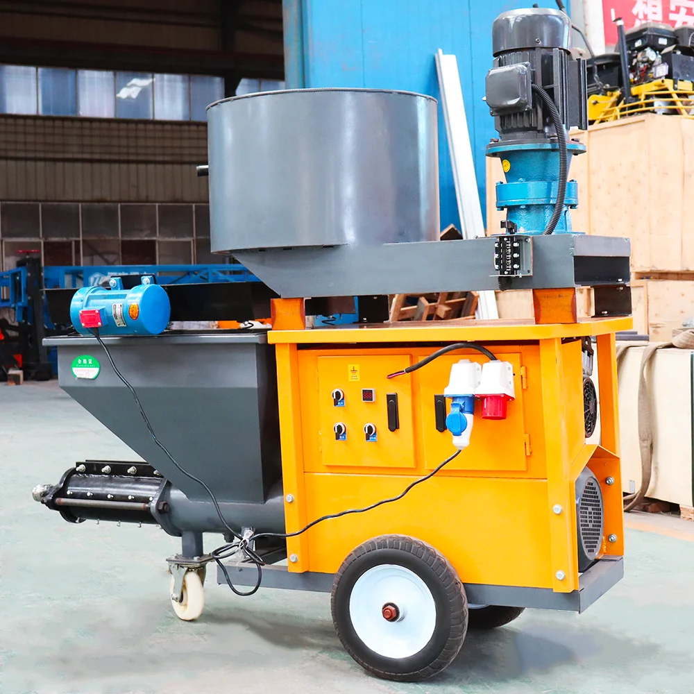 

Mortar Spraying Machine with Mixer Pump for Wall Cement Sand Plaster Rendering Automatic Construction Tool