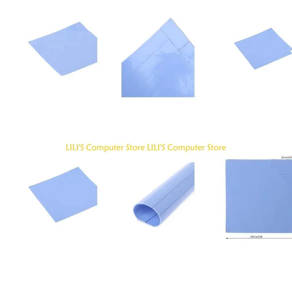 

A52B Термопрокладка для процессора, радиатор процессора 100x100x1 мм, охлаждающий теплопроводящий силиконовый коврик для