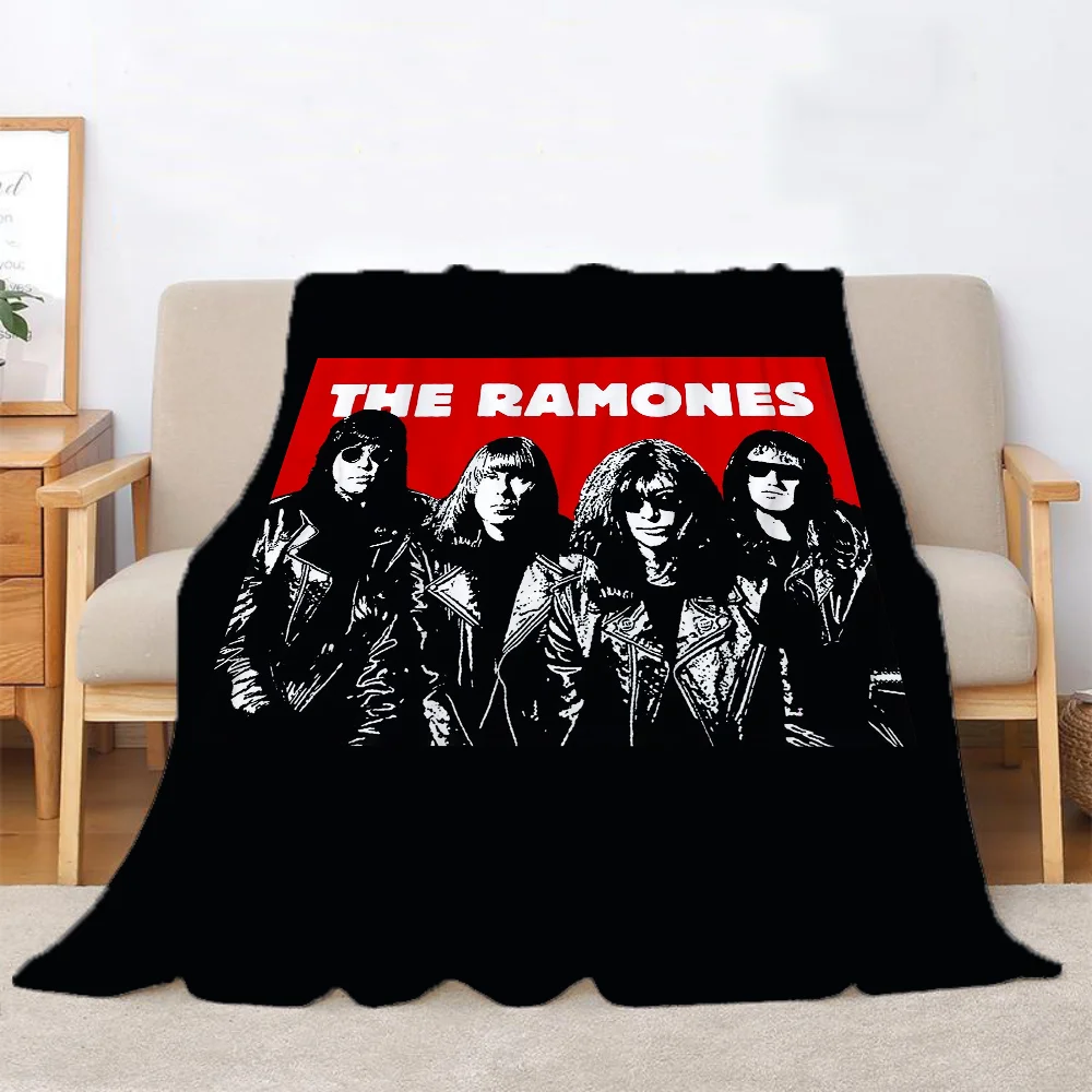 R-Ramones Blanket Custom Decorative Bed Blankets for Winter Bedroom Decoration Boho Home Decor Bedspread the Sofa Throw Warm Nap