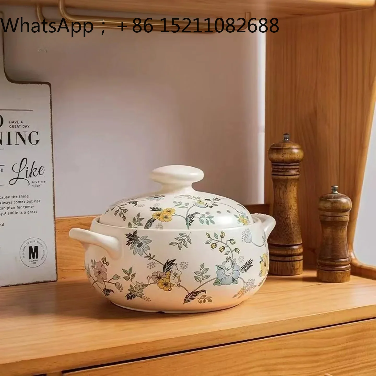 SCY casserole ceramic casserole pot, dry burning resistance, high temperature and non-cracking household gas stove
