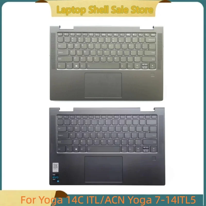 

Новинка для Yoga 14C ITL/ACN Yoga 7-14ITL5, верхний чехол, чехол для упора для рук, рамка KB, клавиатура с подсветкой, тачпад