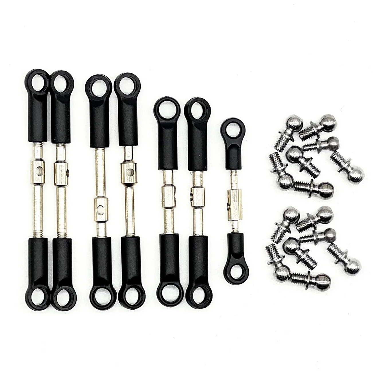 Wltoys 144001 144002 144010 124007 124016 124017 124019 Spurstangen-Verbindungsset Servo-Verbindungsstange Lenkungskopf-Set RC Auto Ersatzteile