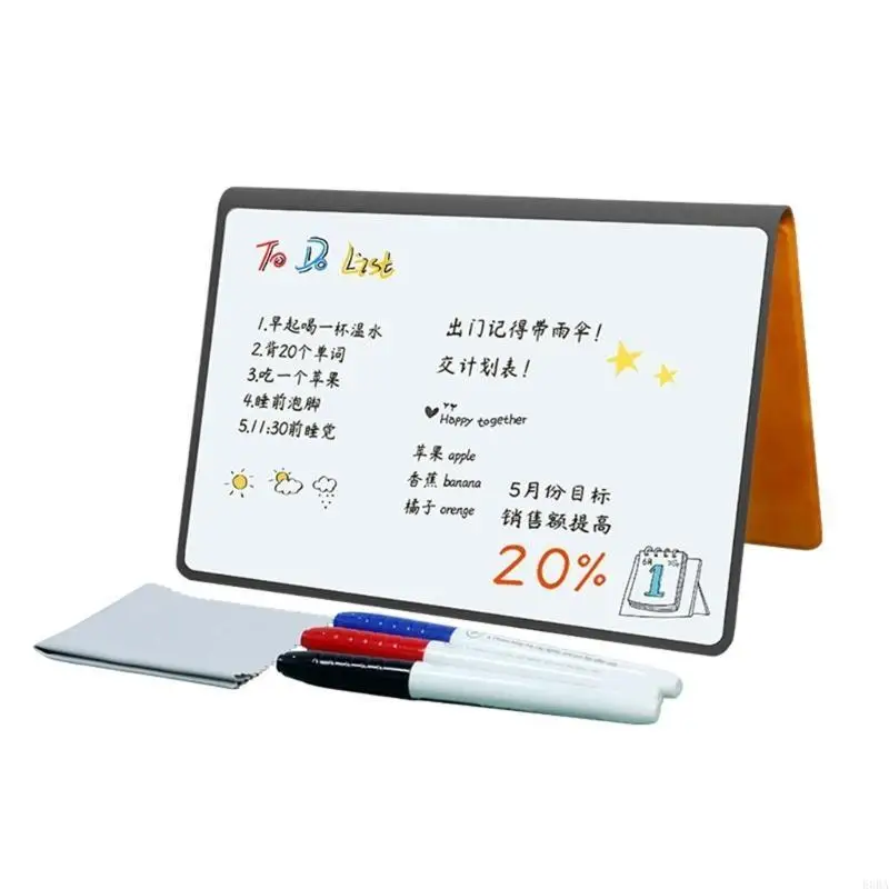 Notebook papan tulis magnet kecil dengan papan tulis portabel penanda yang dapat dihapus