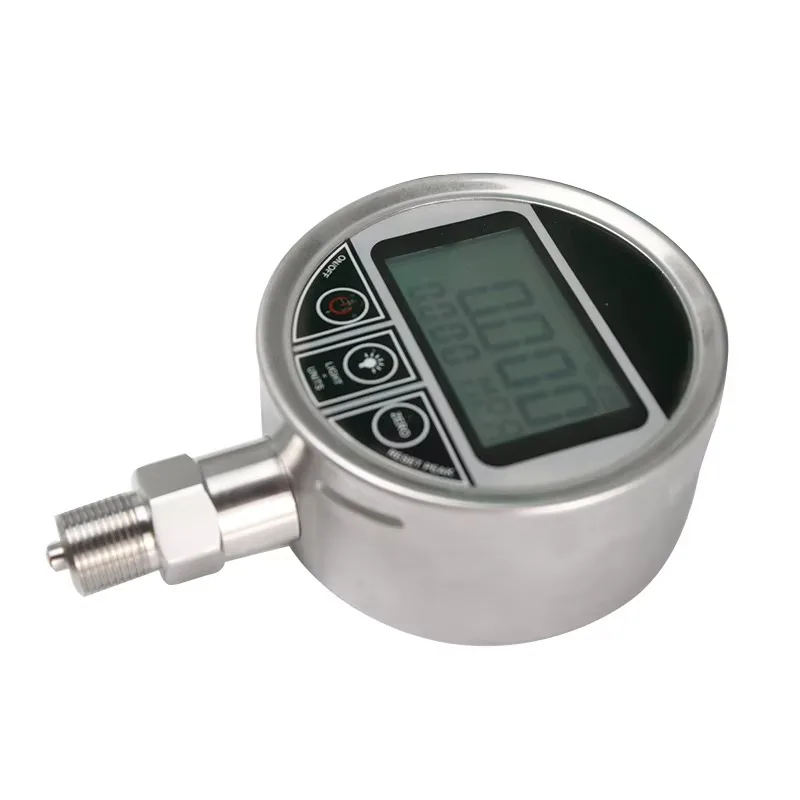 PM550 Hochpräziser Edelstahl 0,05 % FS Intelligentes hydraulisches Öl Wasser Gas Digitales Manometer Vakuummanometer