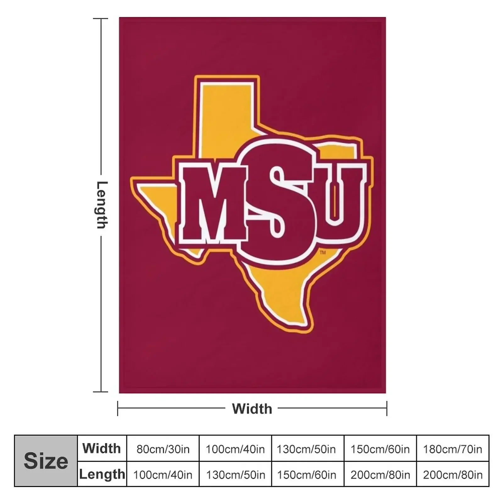 Midwestern State University Throw Blanket warm winter Sofas Thin Fashion Sofas Bed linens Hairys Blankets