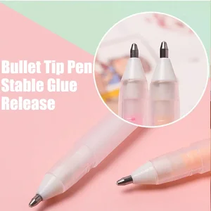 Caneta dispensadora de cola colorida, manual de secagem rápida, ponto gule stick, faça você mesmo, cola de alta viscosidade, material de escritório escolar 10 principais vendas cola bastão kawaii - №1