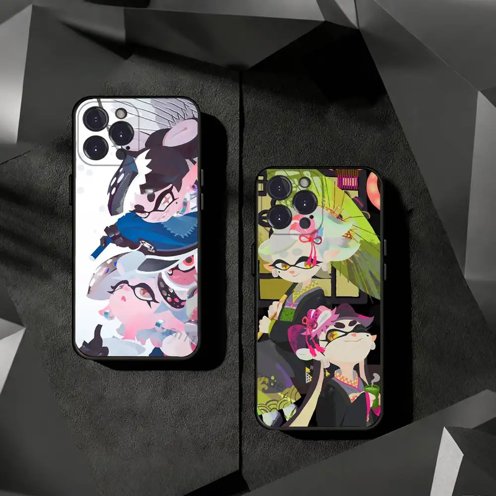 

Game Splatoon Phone Cases For iPhone 17 16 15 14 13 12 11 Pro Max Plus Luxury Camera Protection Plastic