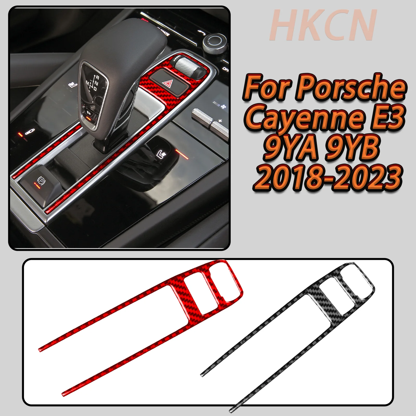 

Декоративная накладка из карбона на панель центрального управления и переключения передач для Porsche Cayenne E3 9YA 9YB 2018-2023, аксессуар для интерьера автомобиля
