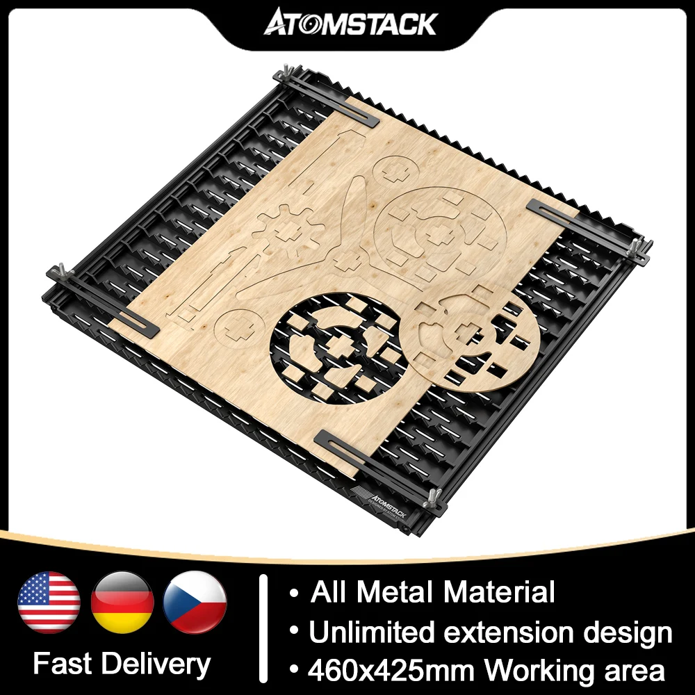 ATOMSTACK AF3 Laser Engraver Protection Panel 460x425mm Working Area for CO2 Diode Fiber Laser Engraving Machine