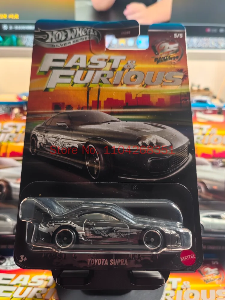 Hot Wheels HNR88-Q Fast & Furious,Honda Civic Dodge Charger Mitsubishi Eclipse Mazda RX-7 Toyota Supra,1:64 Diecast Car Model view 4